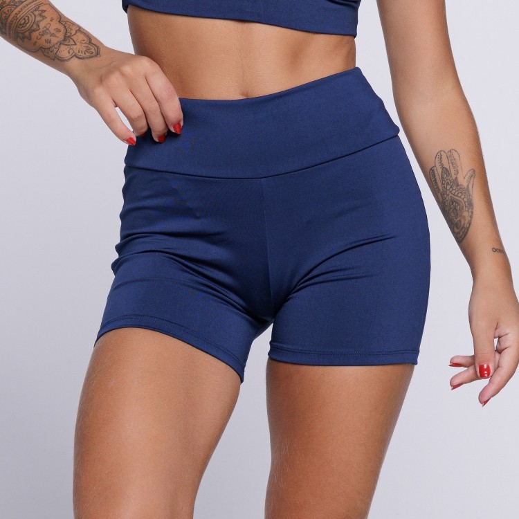 Short Fitness Feminino Suplex Marinho