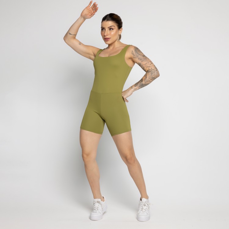 Macaquinho Fitness Not So Basic Pistache