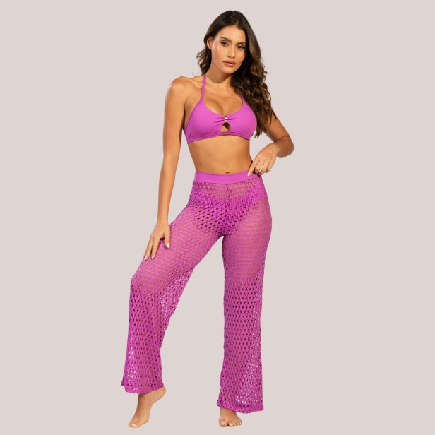 Calça Saída de Praia Roxo