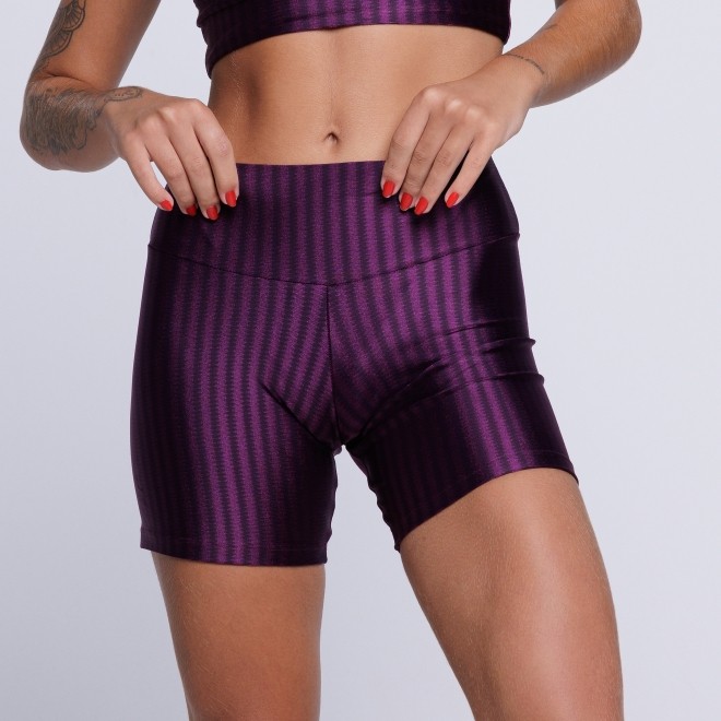 Short Fitness New Zig Roxo