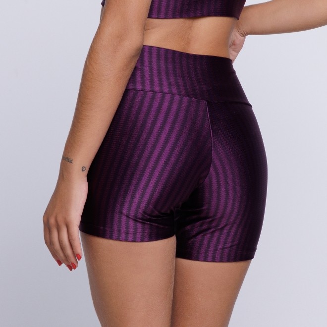 Short Fitness New Zig Roxo