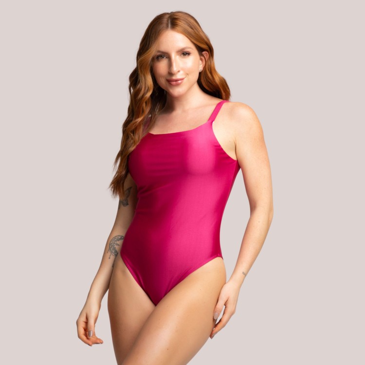 Maiô Cavado Liso Rosa