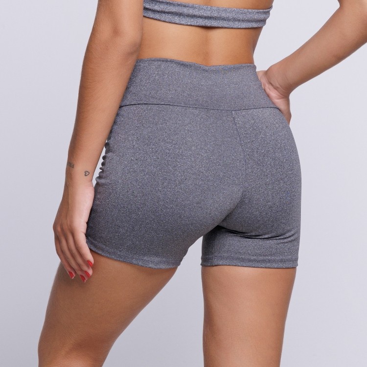 Short Fitness Feminino Suplex Cinza